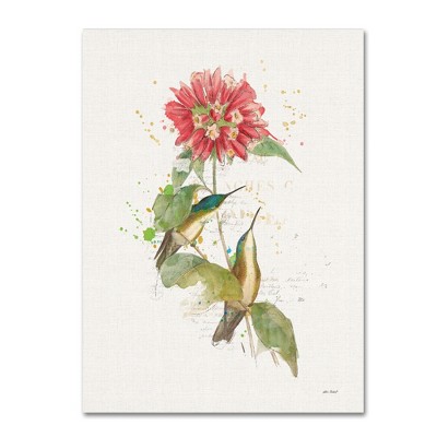 Katie Pertiet 'Colorful Hummingbirds I' Canvas Art