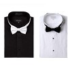 Marquis wing tip collar Regular Fit tuxedo dress shirt with bow tie - 2 of 3