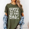 Sorry for What My Face Said Sarcastic T-Shirt, Funny Quote Tee | OrnamentallyYou - 4 of 4