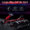 Ride on Go Kart for Teens, 24v 9Ah Large Battery Dual 300w Extra Powerful Motors, 8MPH Fast Drifting Fun with Music & Horn, Max Load 175 Lbs - 4 of 4