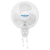 Hurricane Supreme 12” Portable Oscillating Wall Mount Fan, Space Saving, Powerful, Quiet 3 Speed Airflow, Adjustable Tilt for Home & Workshop, 2 Pack - 2 of 4