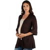 Maternity Open Front Elbow Length Sleeve Cardigan - 24seven Comfort Apparel™ - 2 of 3