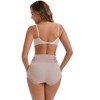 INSPIRE CHIC Women's High-Waisted Tummy Control Butt Lifting Briefs Lace Trim Stretch Comfortable and Breathable Panties - 2 of 4
