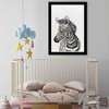 Wynwood Studio 21"x15" Cute Baby Zebra Animals Framed Art Print : Modern Decor, Digital Artwork, Plastic Frame - 4 of 4