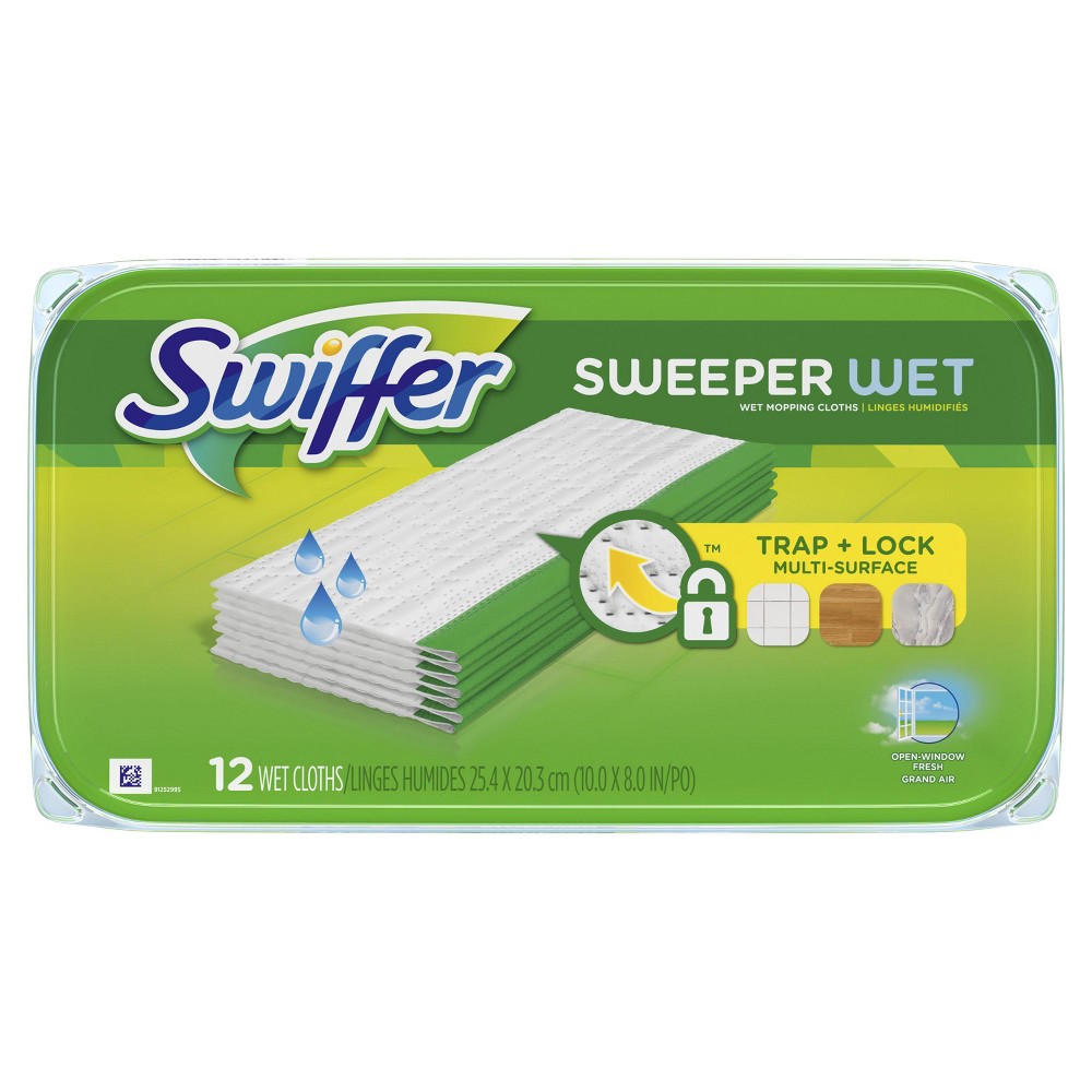 Swiffer® Disposable Wet Cloths, Pack Of 12