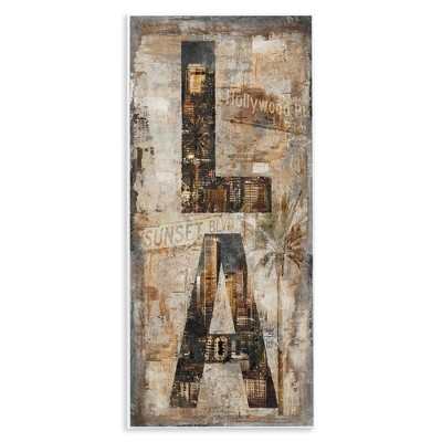 Stupell Industries Los Angeles Montage Collage, 7" x 17"