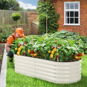 Aoodor 4 in 1 Modular Aluzinc Metal Raised Garden Bed - Outdoor Garden Planter Box - 1 of 4