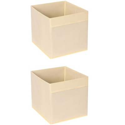 REGALWOVEN Fabric Reinforced Storage Bin for Organizing Clothes Books 2 Pcs