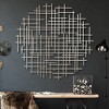 Cheung's Iquara Large Round Metal Wall Art Silver - 2 of 4