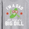 Men's - Instant Message - Dad Kind Of Big Dill Long Sleeve Graphic T-Shirt - 2 of 4