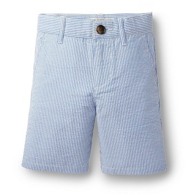 Image of Hope & Henry Boys' Seersucker Short (Blue Seersucker, 3-6 Months)
