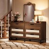 Hommoo 55 Inches Long 6 Drawer Double Dresser Brown - 4 of 4