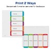 Avery 5 Tab Dividers for 3 Ring Binders, Customizable Table of Contents, Multicolor Tabs, 5 Packs, 5 Sets Total (11840) - 3 of 4