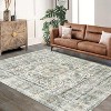 Washable Non-Slip Vintage Carpet, Foldable Indoor Carpet, Super Soft Vintage Dimpled Carpet For Living Room, Bedroom, Game Room, Dorm Room - 3 of 4