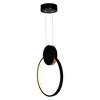 CWI Lighting Pulley 10 in LED Black Mini Pendant - 3 of 4