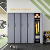 Mlezan 71" Metal Locker: Steel Storage for Bedroom, Gym, School, Office, or Garage.Ideal for Employee or Personal Use. - 4 of 4