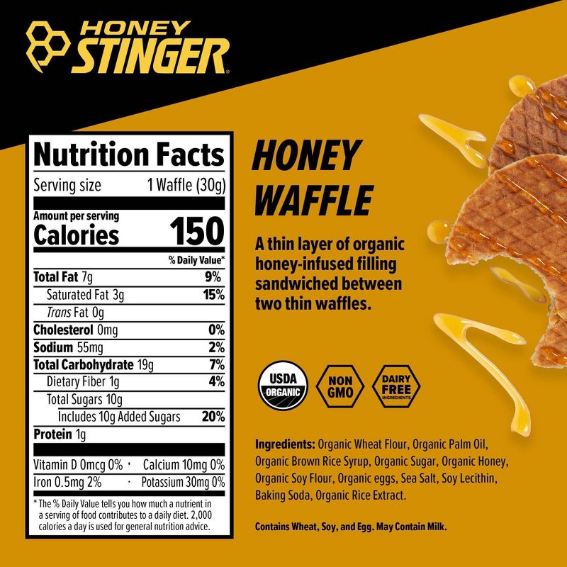 Honey Stinger Organic Honey Energy Waffle , 4 of 8