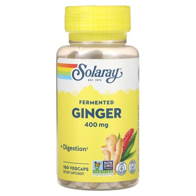 Solaray Fermented Ginger, 400 mg, 100 VegCaps