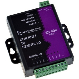 Brainboxes Ethernet to 8 Digital IO Lines - Computer Component Accessories - ED008 - 1 of 4