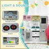 Yinvani Play Kitchen Set for Kids, Kids Kitchen Playset with Simulation Furniture, for Ages 3-6 Years, White - 4 of 4