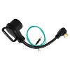 Certified Appliance Accessories® 3-Prong to 4-Prong Dryer Cord Adapter with Ground Wire in Black - image 3 of 4