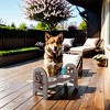 Mewoofun Adjustable Pet Bowl for Feeding, Travel-Ready Design - 2 of 4