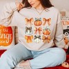 Simply Sage Market Women's Graphic Sweatshirt Coquette Fall Pumpkin and Bows - 2 of 4