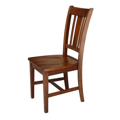 Elegant Espresso Solid Wood Desk and Chair Set with Spacious Drawer