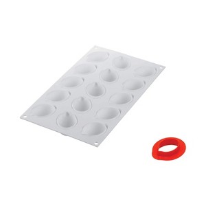 Silikomart Limone & Lime 30 Silicone Mold with 15 Cavities, Each 2.16 Inch x 1.49 Inch x 1.06 Inch High - 1 of 3