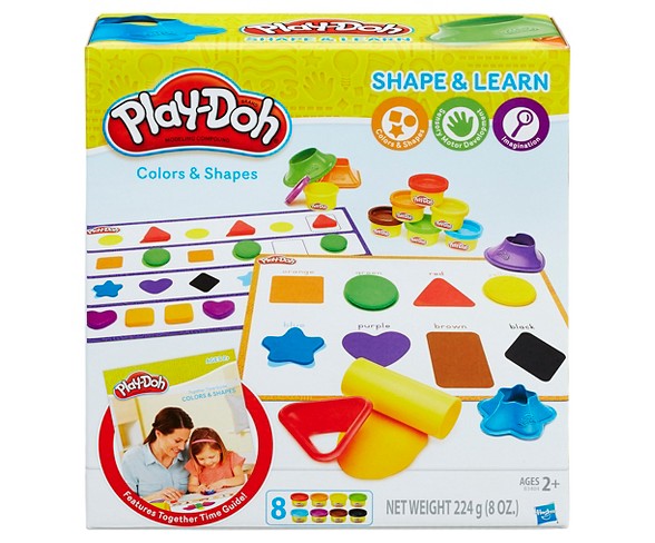 Play-Doh Shape and Learn Colors and Shapes