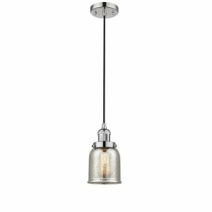 Bell - 1 Light Cord Hung Mini Pendant In Industrial Style-10 Inches Tall and 5 Inches Wide - 1 of 1