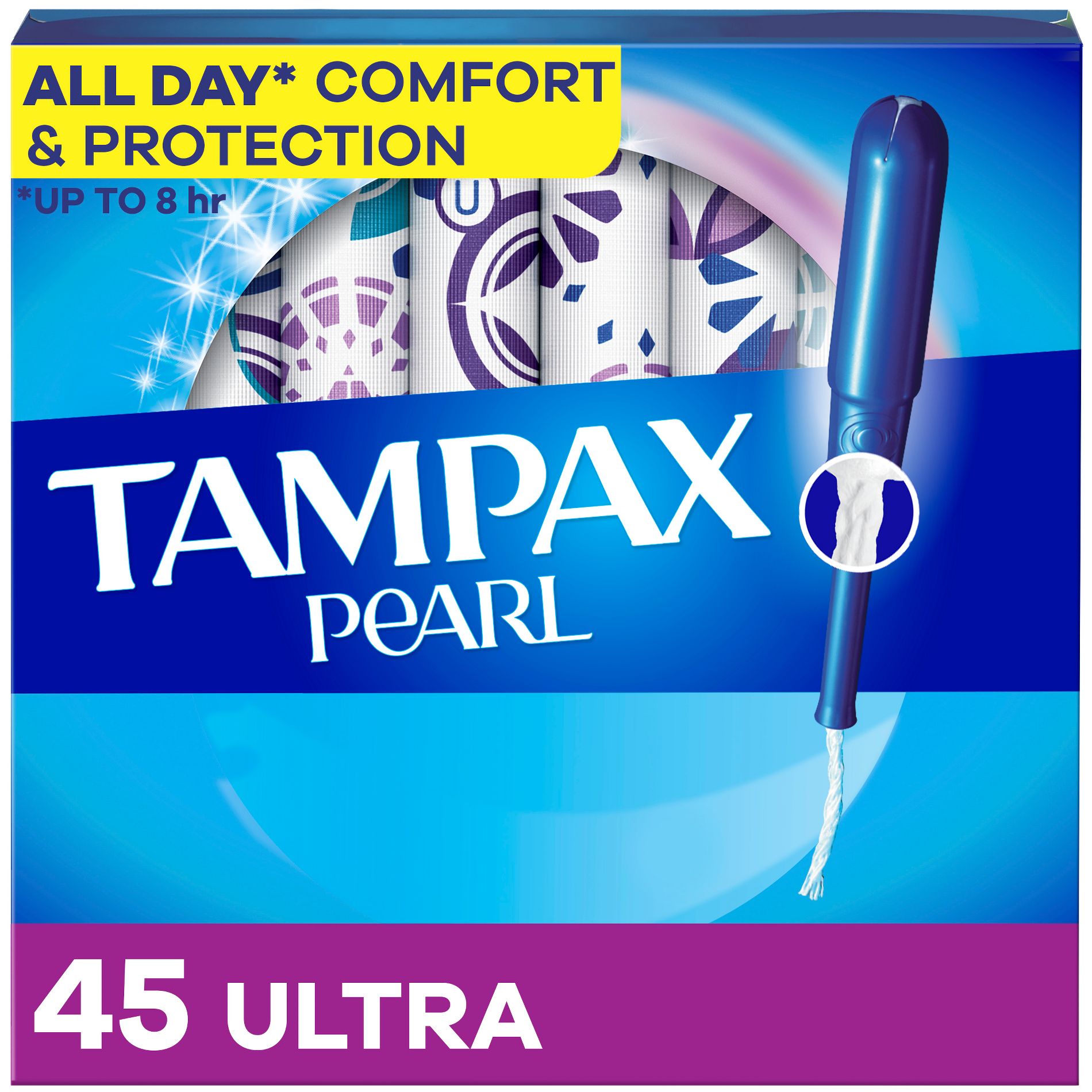 Tampax Pearl Ultra Absorbency with LeakGuard Braid Tampons - Unscented