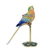 Kubla Craft 4.5 Inch Colorful Parrot Box Bird Hinged Magnetic Bird Figurines - 2 of 3