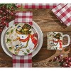 Park Designs Snowman And Chickadee Salad Plate Set of 4 - image 2 of 3