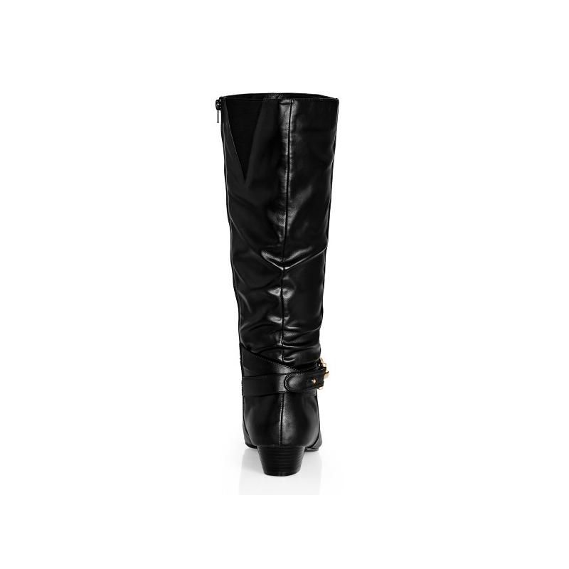 Women's Plus Size WIDE FIT Rialta Knee Boot - black | CITY CHIC, 2 of 4