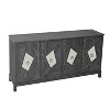 Chery Life 31.10'' x 35.40'' x 11.80'' Gray Wooden Cabinet with Drawers, Shelves Storage Cabinets for Living Room, Bedroom, Bathroom - 2 of 4