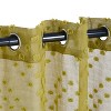 Floral Sheer Grommet Curtain Panel Set by Blue Nile Mills - 3 of 4