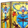 Chloe Lighting Zygo Tiffany-Style 3pcs Folding Dragonfly Fireplace Screen 44" Wide - 3 of 4