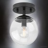 Urban Ambiance Luxury Minimalist Indoor Ceiling Light,  7-7/8''H x 5-7/8"W x 5-7/8''D,  Matte Black Finish, UHP4443 - 3 of 4