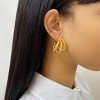 Adornia Tarnish Resistant 14k Gold Plated Cable Twist Wide Hoop Earrings - 2 of 3