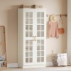 Tribesigns 71" Tall Shoe Cabinet with Doors, 8-Tier Shoe Storage with Adjustable Shelves - 2 of 4