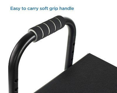 Mount-It! Black Adjustable Foot Rest with Padded Surface