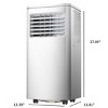 Kismile 10000 ASHRAE BTU/6000 BTU DOE 115-Volt Vented Medium Room Portable Air Conditioner Remote Included - 2 of 4