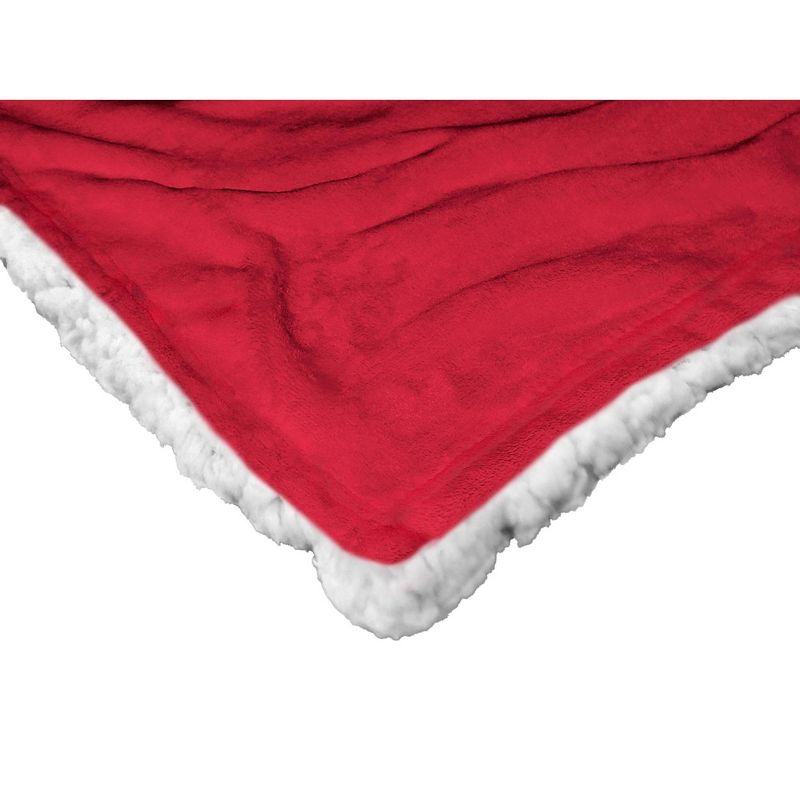 50&#34;x60&#34; MLB St Louis Cardinals Mascot 2 Layer Silk Touch Faux Shearling Throw Blanket, 5 of 6
