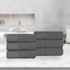 Premium Cotton Herringbone Medium Weight Bathroom Towel Set by Blue Nile Mills - 2 of 4