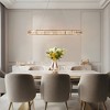 LNC Brusmogan 1-Lights 37" Luxury and Glam Rectangle Integrated LED Kitchen Island Pendant Lightss, Gold - 4 of 4
