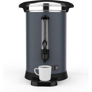 TackView Commercial Coffee Urn, Double Wall Stainless Steel Coffee Dispenser Fast Brew, Gray - 1 of 4