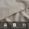 Kenneth Cole Solid Cationic Brushed  Brown Full Sheet Set - 4 of 4