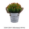 Unique Bargains Artificial Plants Semi-circle Baby's Breath Plastic 3.94"x3.94"x7.48" 1 Pc - 3 of 4