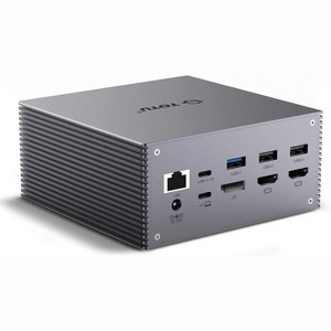 TOTU USB-C 4K@30Hz Triple Display Docking Station with Charging Support for MacBook Pro & Windows USB 3.1 Gen2 Type C Systems - 1 of 4